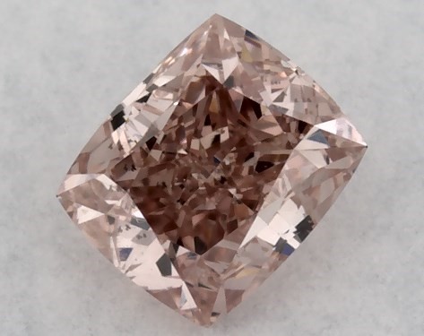 GIA 0.23 Carat Fancy Brownish Pink-SI2 Cushion Modified Cut Natural Diamond